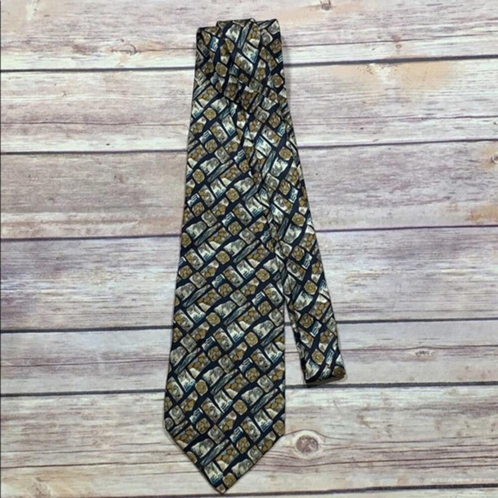 J. Garcia Silk Abstract Tie
